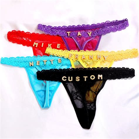 custom thong with name